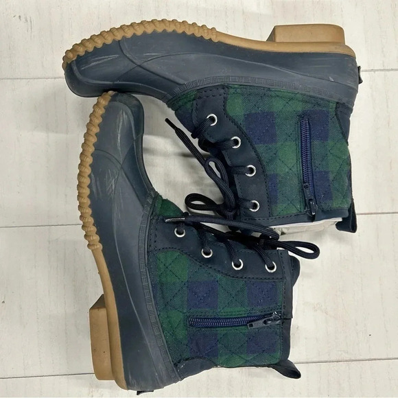 Isaac Mizrahi Live! Plaid Waterproof Mid-Shaft Lace-Up Boots‎ Womens 7M EUC - Picture 4 of 13